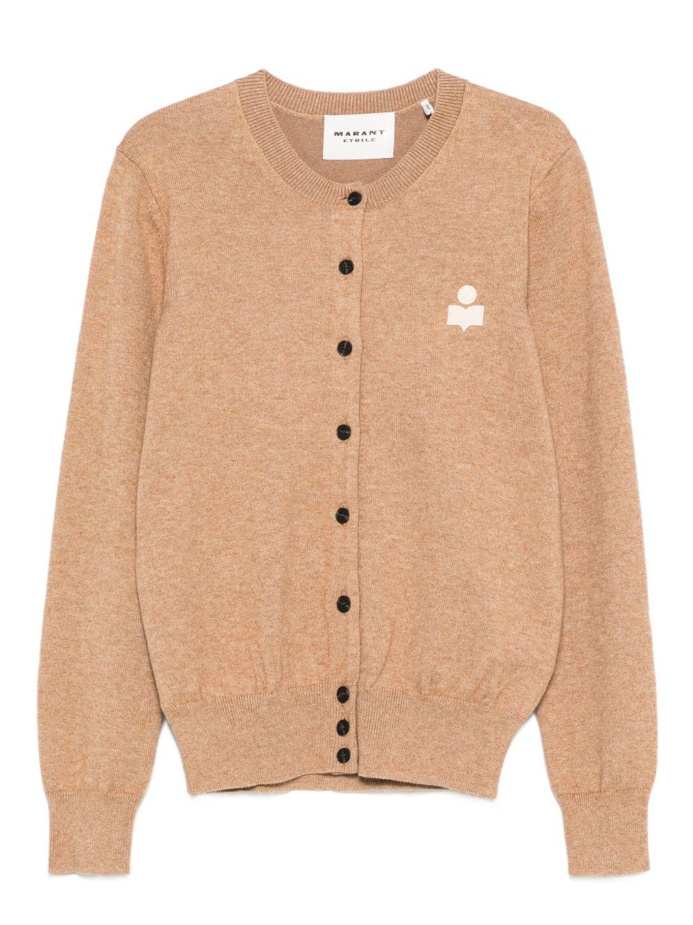 Logo cardigan CA0115FA C1L17E50CM MARANT ÉTOILE