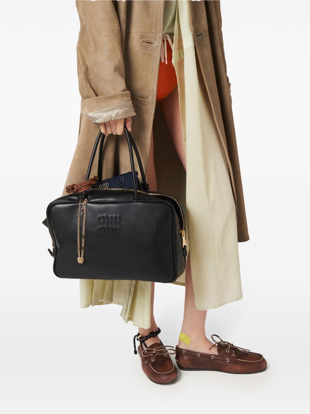 Leather Beau bag<BR/><BR/><BR/> 5BB117 2CRWF0002 MIU MIU