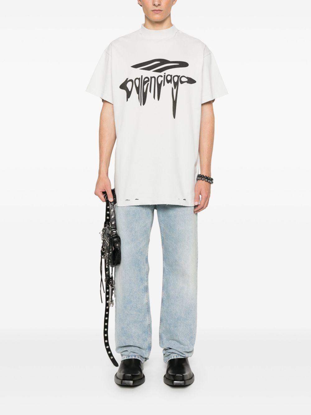 3B Liquified Oversize t-shirt<BR/><BR/><BR/> 787349 TRVS89081 BALENCIAGA