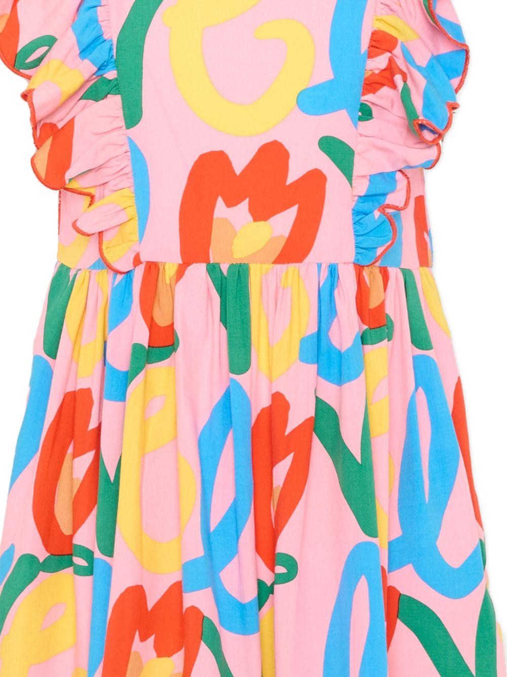 ruffled print dress TY1C32 Z3437509MC STELLA McCARTNEY KIDS