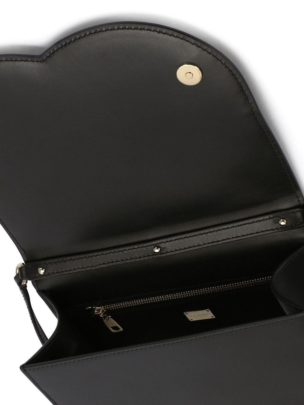 DG Logo leather crossbody bag<BR/><BR/><BR/> BB7287 AW57680999 DOLCE & GABBANA