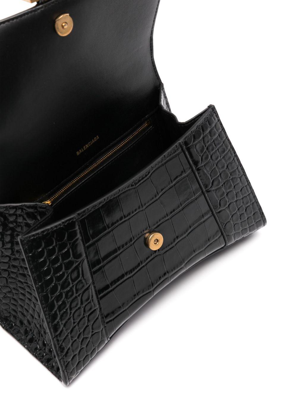 Small Hourglass top-handle bag<BR/><BR/><BR/> 593546 1LRGM1000 BALENCIAGA