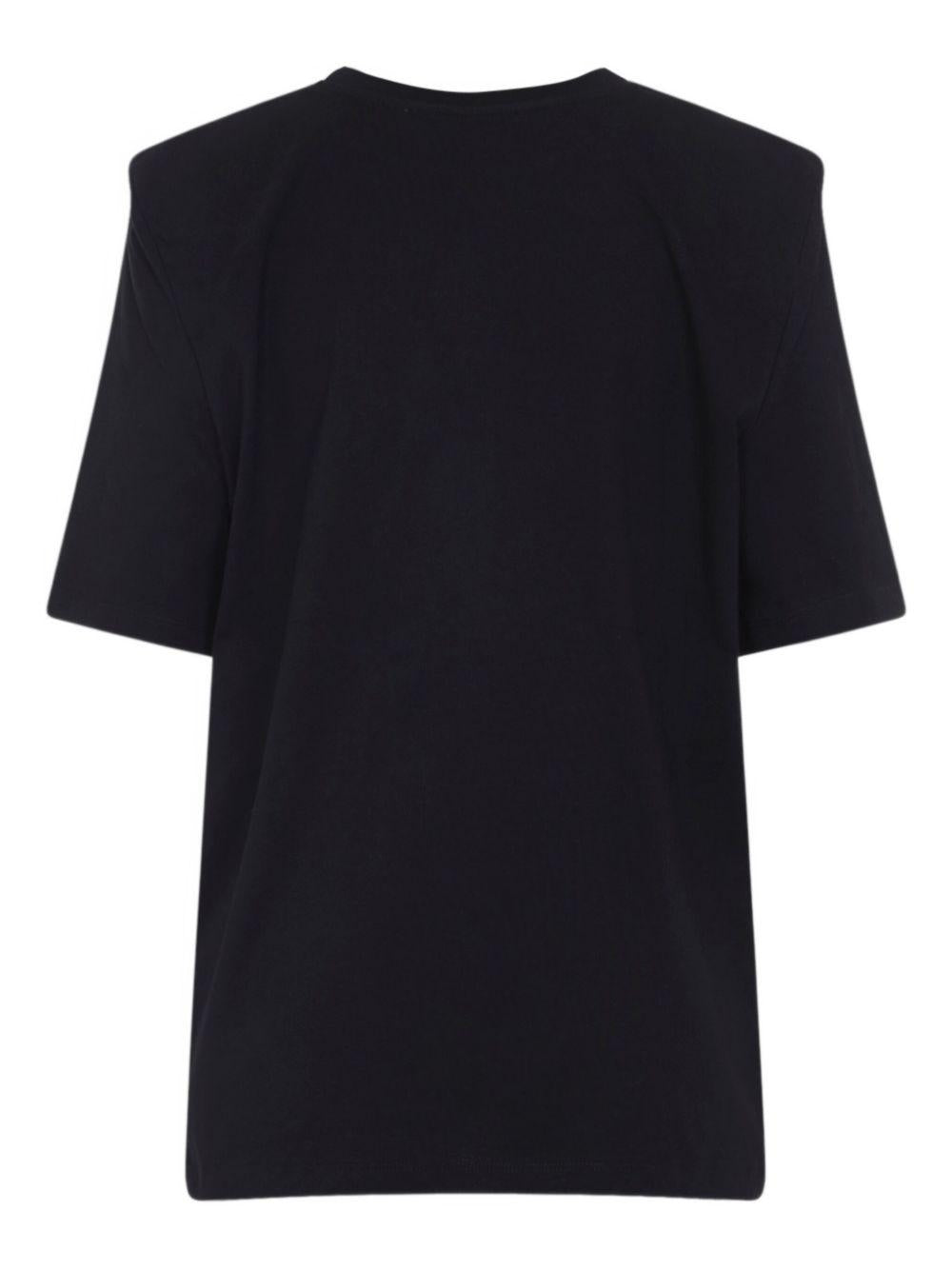 CARRINGTON PADDED SHOULDER TEE TSFS21180100 BLACK THE FRANKIE SHOP
