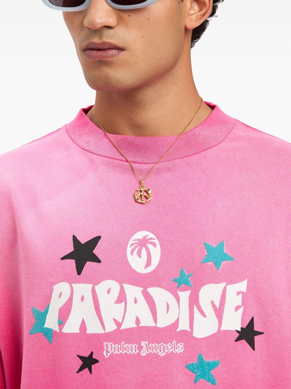 Paradise Palm T-shirt<BR/><BR/><BR/> PMAA001S25JER001 3203 PALM ANGELS