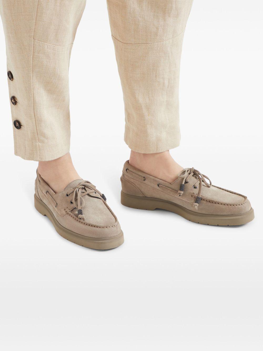 Monili-chain Boat shoes<BR/><BR/><BR/> MZSFG2955 C5859 BRUNELLO CUCINELLI