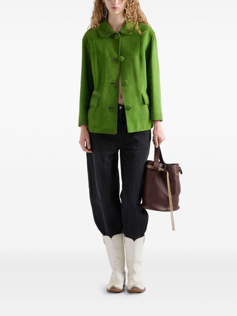 Suede jacket<BR/><BR/> 58A202 162OF0225 PRADA