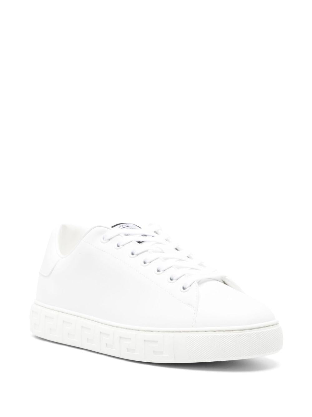 Greca faux-leather sneakers<BR/><BR/><BR/> 1014460 1A096081W010 VERSACE