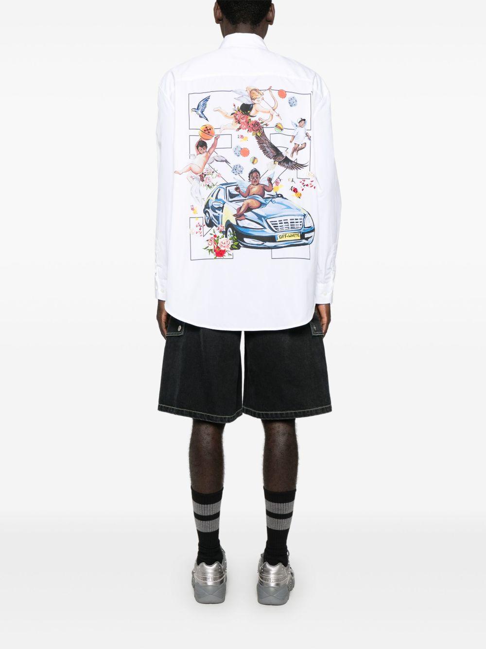 Stamp shirt OMGE004S25FAB004 0187 OFF-WHITE