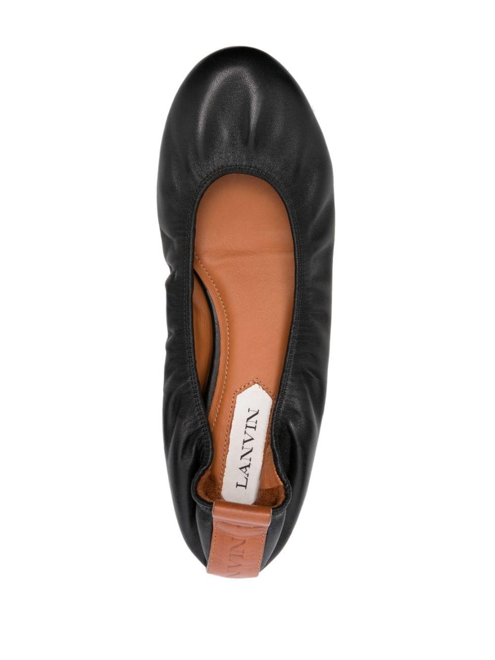 Leather ballerina shoes<BR/><BR/> BAMB02 NAPA10 LANVIN