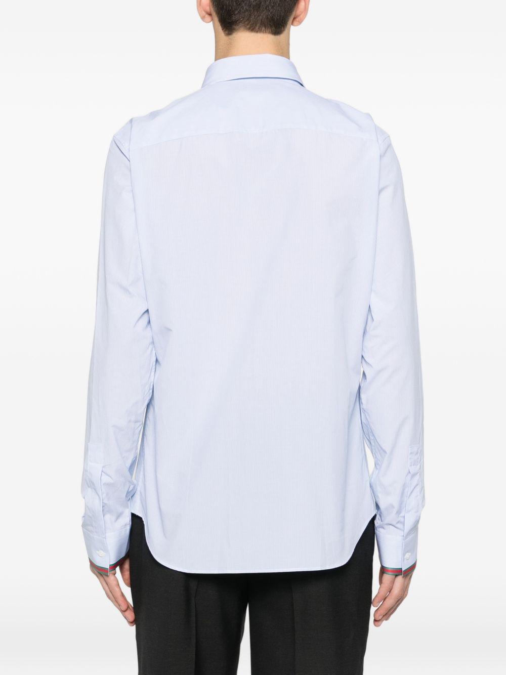 Striped cotton shirt with Web 852707 ZAS5W4305 GUCCI