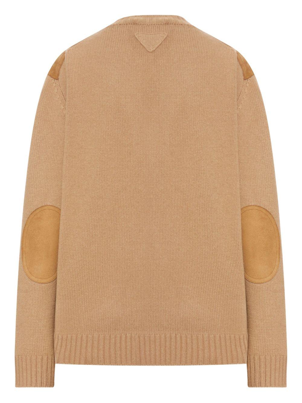 Cashmere, wool and suede sweater P24T2BS-OOO 173PF0C59 PRADA