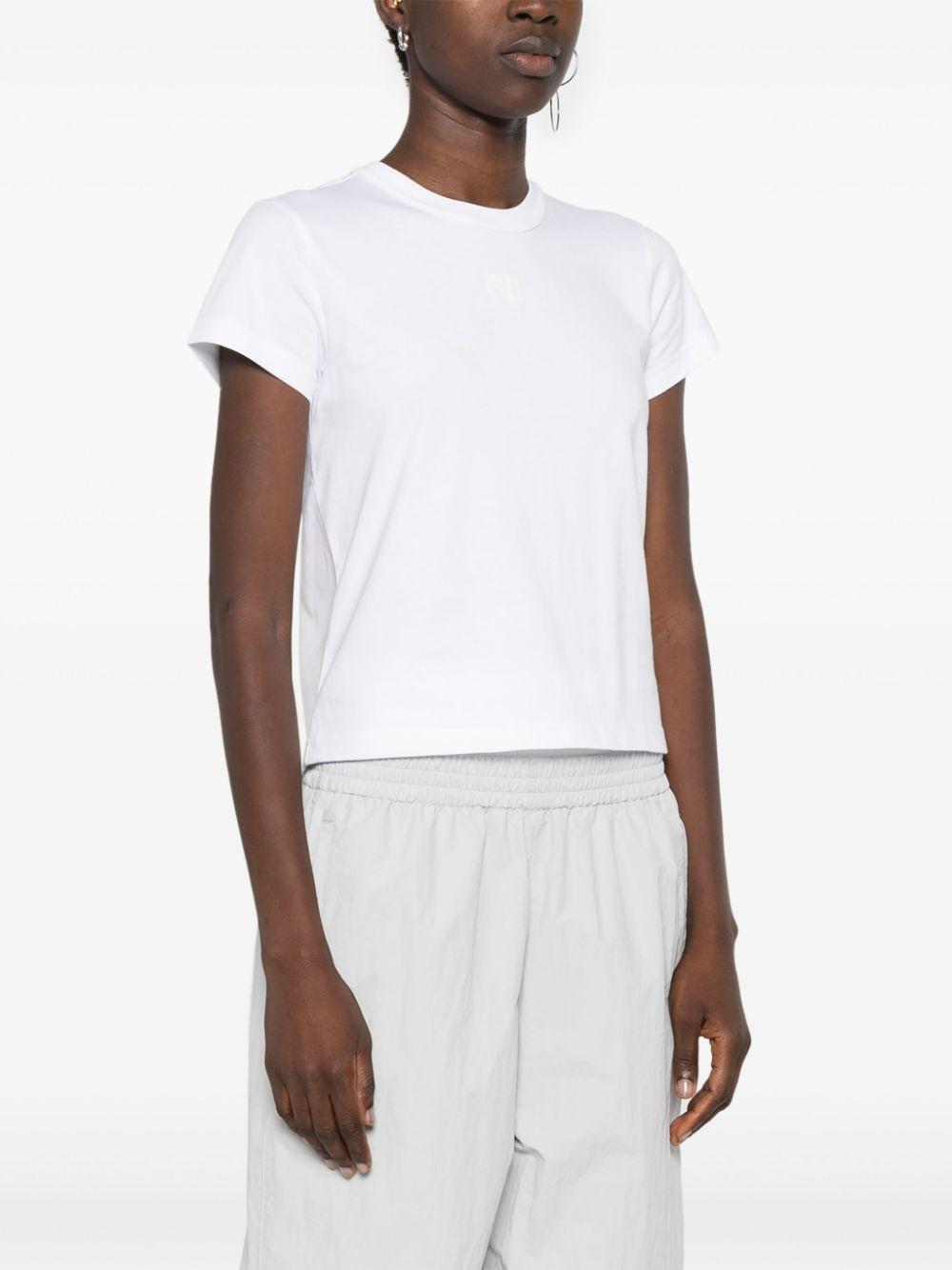 Logo-print T-shirt<BR/><BR/><BR/> 4CC3241521 100 ALEXANDER WANG