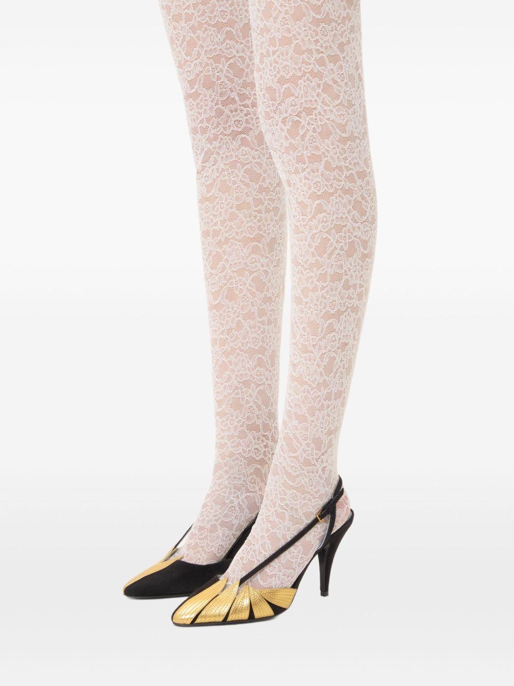 FOLIEFOLIAGE SUEDE SLINGBACK PUMP <BR/> 6W0S0LX2KMN DQL VALENTINO GARAVANI