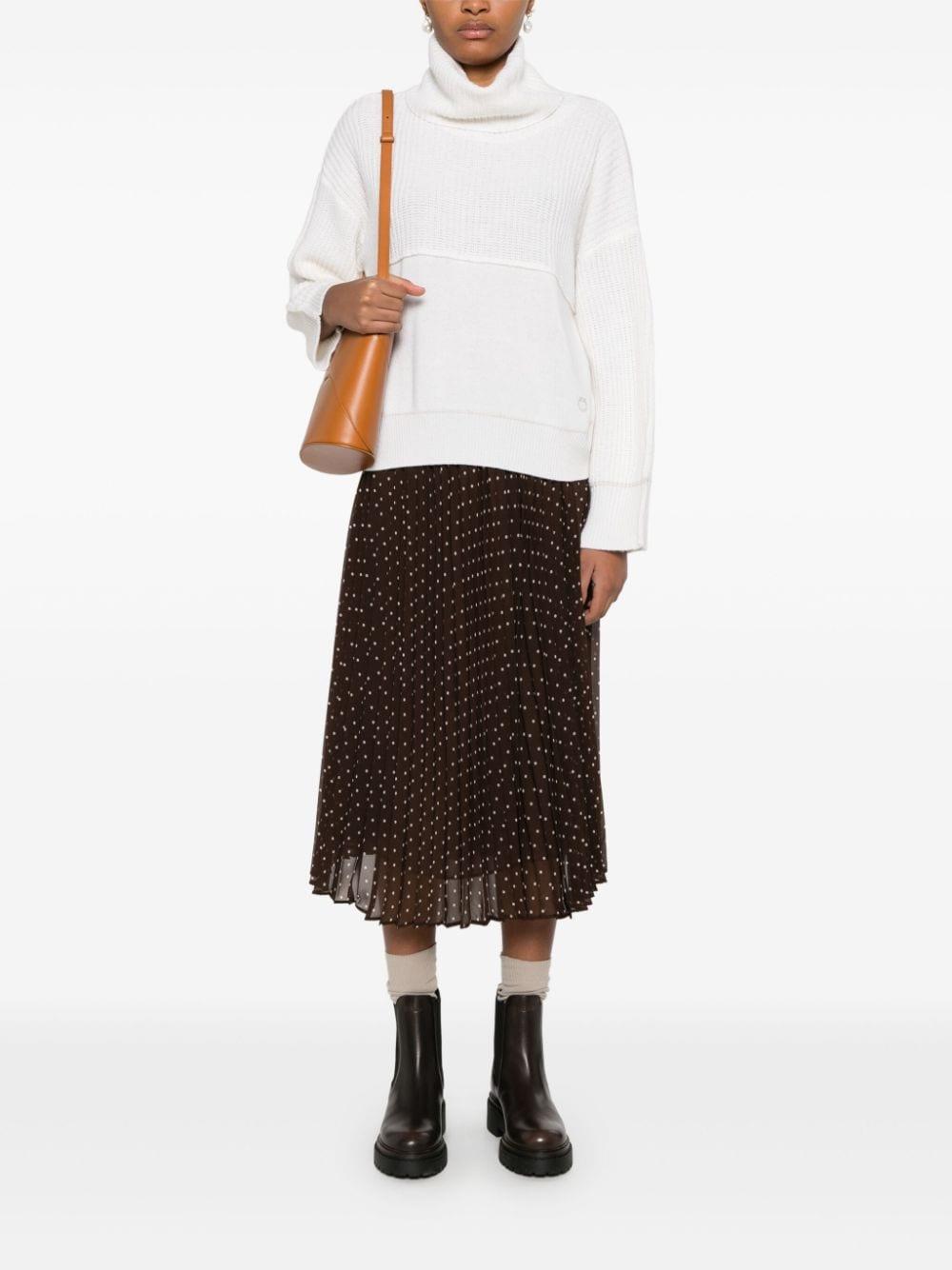 Logo-embroidered sweater<BR/><BR/> 104056 A1A7Z06 PINKO