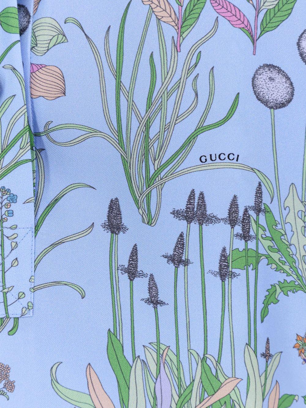 Printed silk twill shirt 855618 ZAULE4340 GUCCI