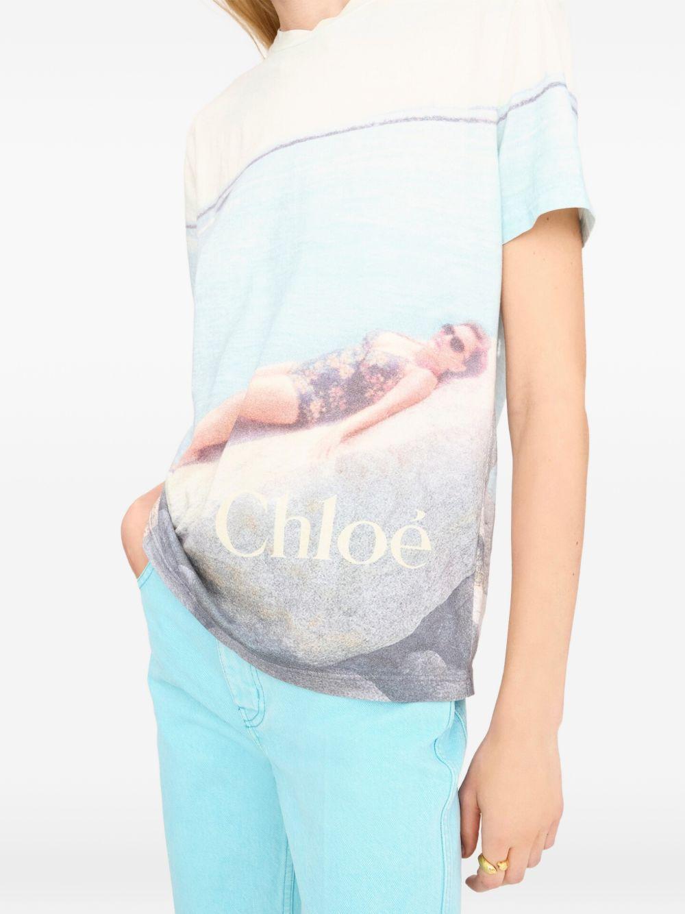 Crew-neck logo T-shirt CH26UJH11288 107 CHLOÉ