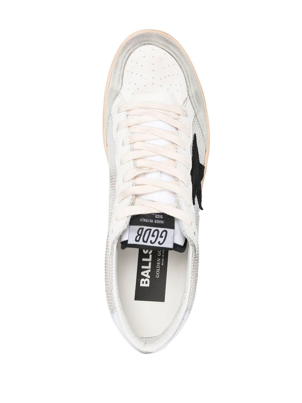 BALLSTAR NAPPA UPPER TOE AND SPUR SUEDE STAR LEATHER HEEL GMF00117 F00321581780 GOLDEN GOOSE