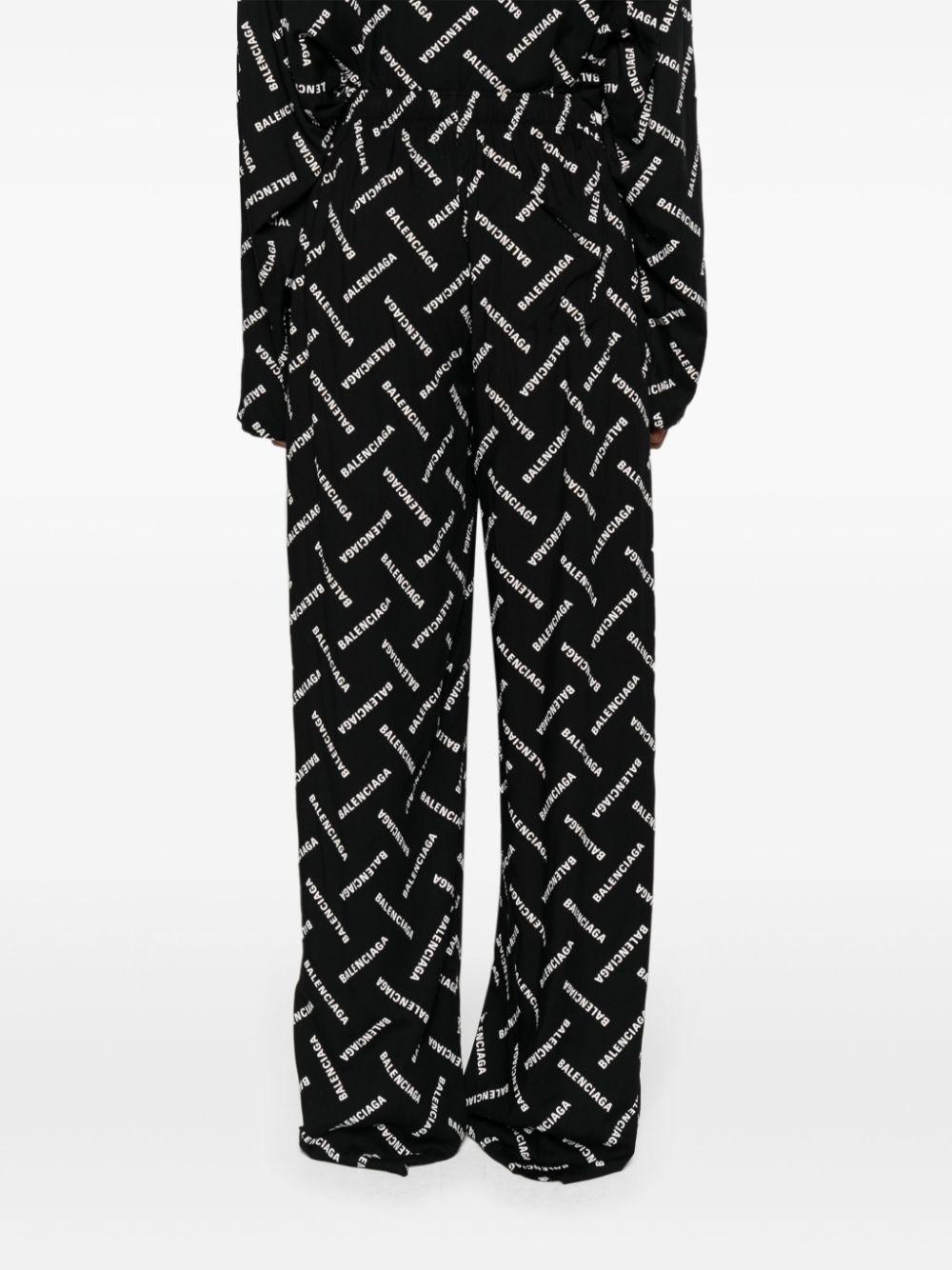 Logo print poplin trousers 659026 TPLA51070 BALENCIAGA
