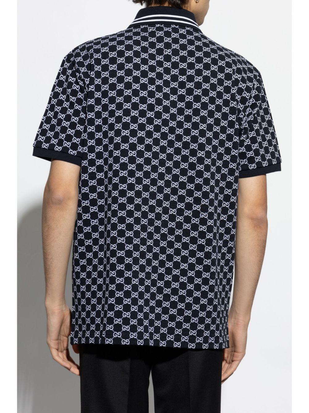 Jaquard logo-embroidered polo shirt<BR/> 788024 XJG5N4137 GUCCI