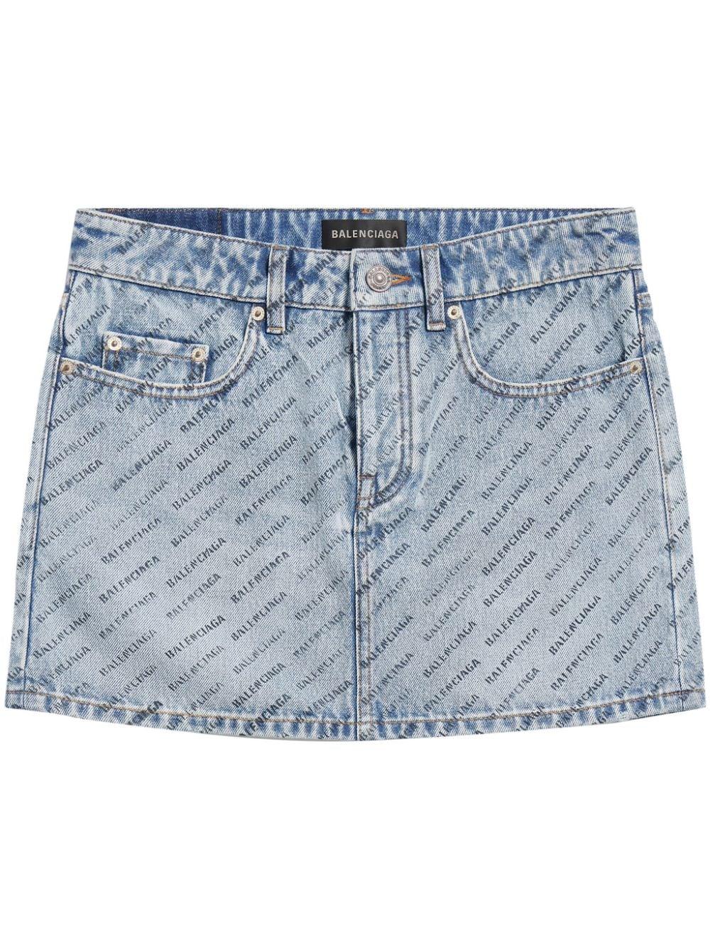 Denim skirt 744972 TQW664141 BALENCIAGA