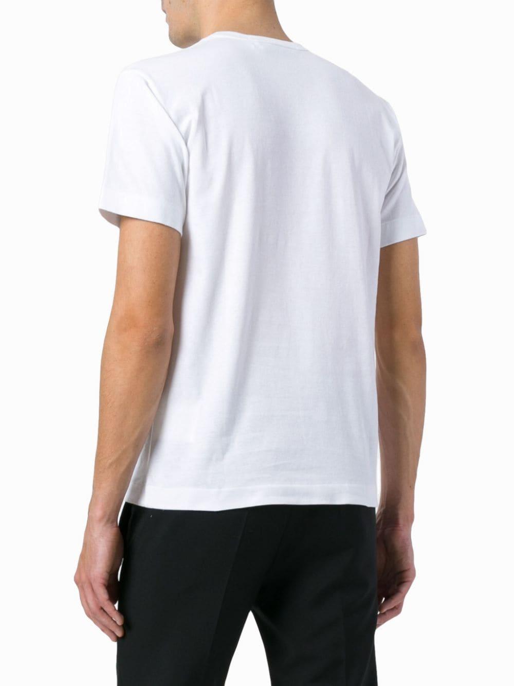 t-shirt stampa cuore P1T068 WHITE COMME des GARÇONS PLAY x Converse
