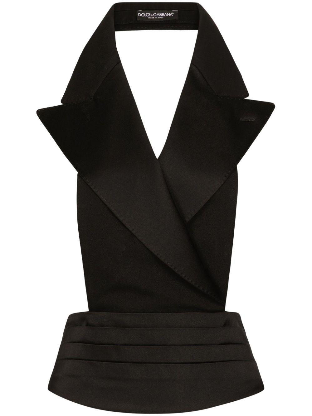 Notch-lapel vest<BR/><BR/><BR/> F7AI8T GDCRJN0000 DOLCE & GABBANA