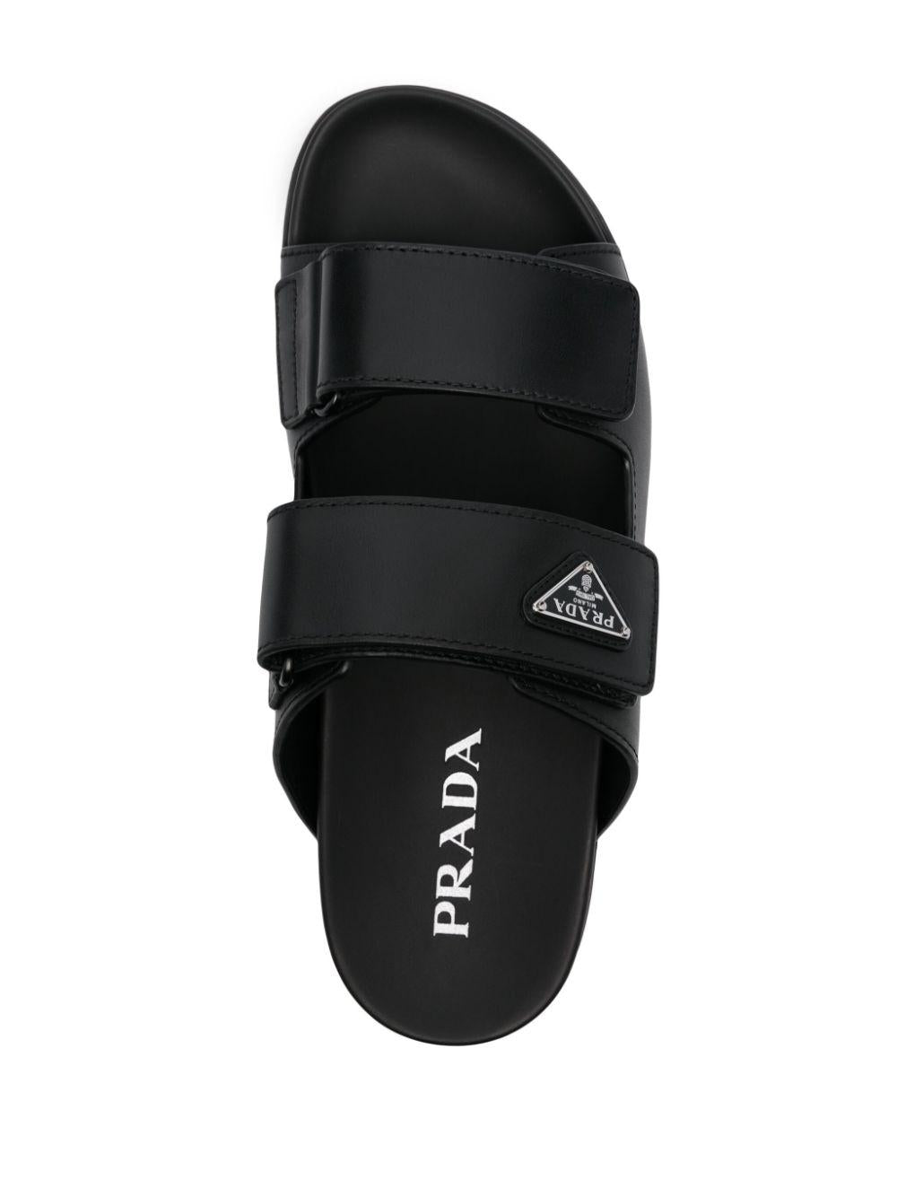 Leather strap sandals<BR/><BR/><BR/> 2X3129 3LEMF0002 PRADA