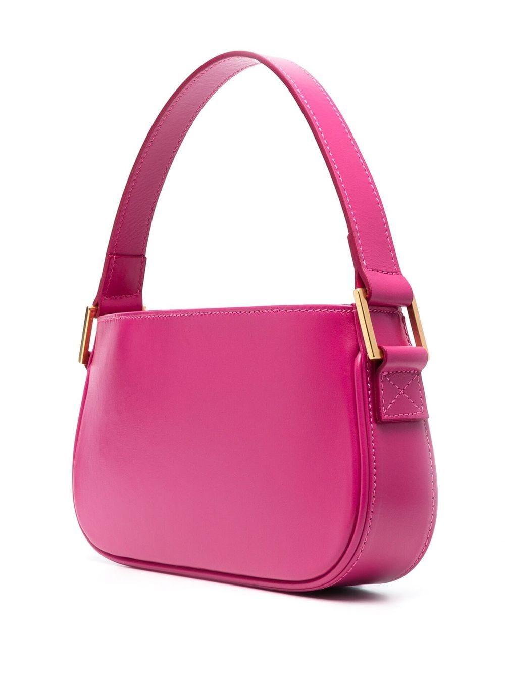 rhinestone-logo leather shoulder bag 2W124S N0714 BLUMARINE