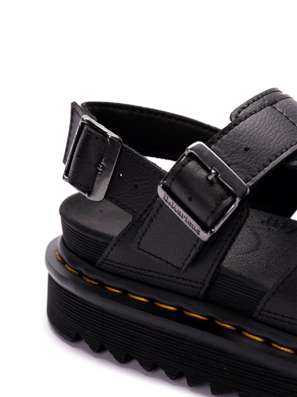 Voss sandals in Athena leather with strap 31558001 BLACKATHENA DR. MARTENS