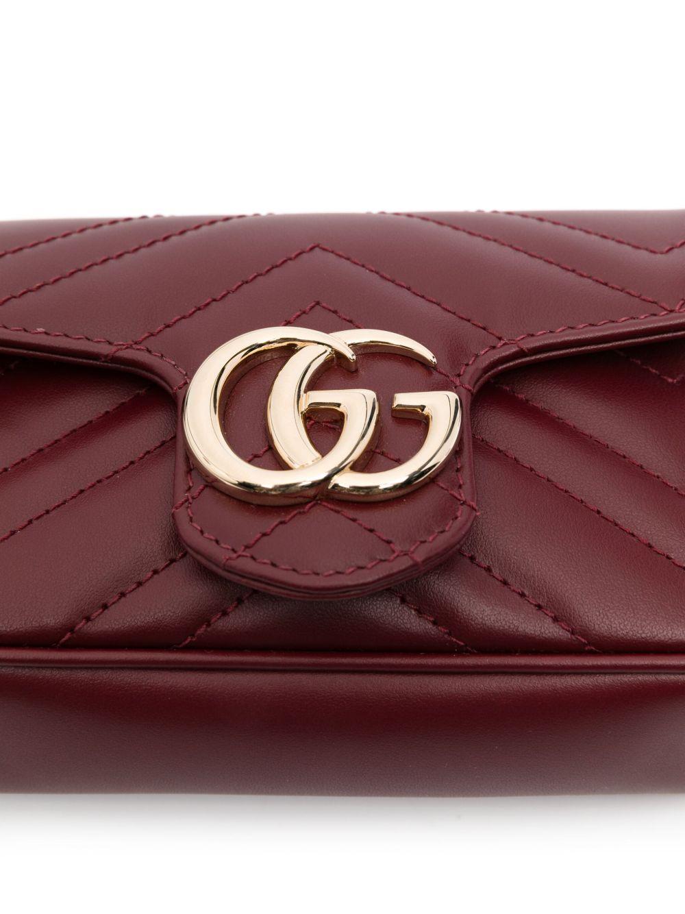 Super mini GG Marmont cross body bag<BR/><BR/> 476433 DTDHV6207 GUCCI