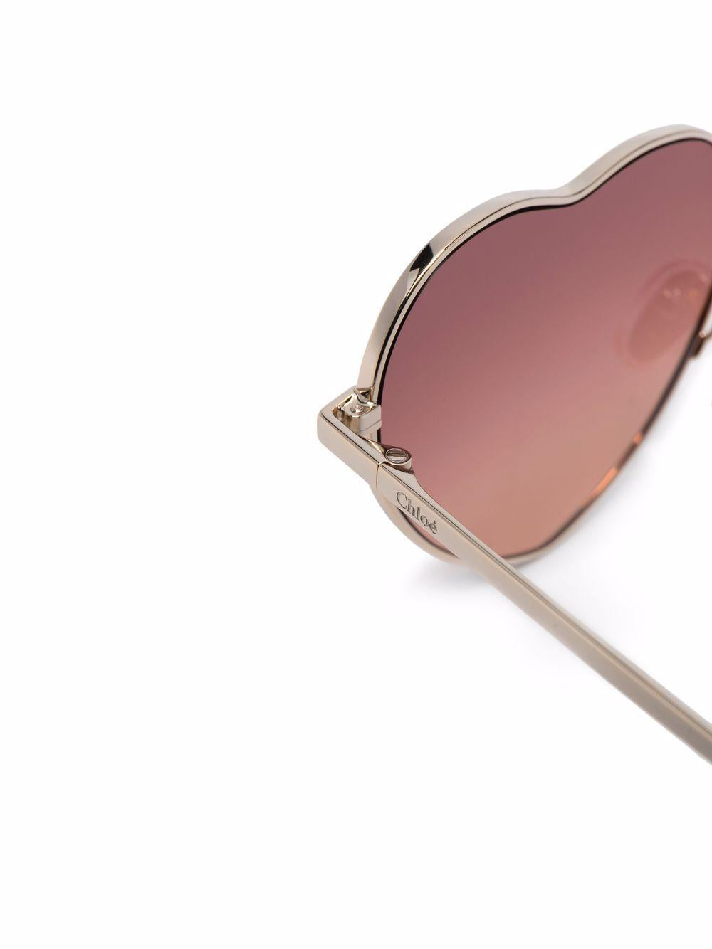 Milane heart-frame sunglasses CH0071S00259 GOLD CHLOÉ