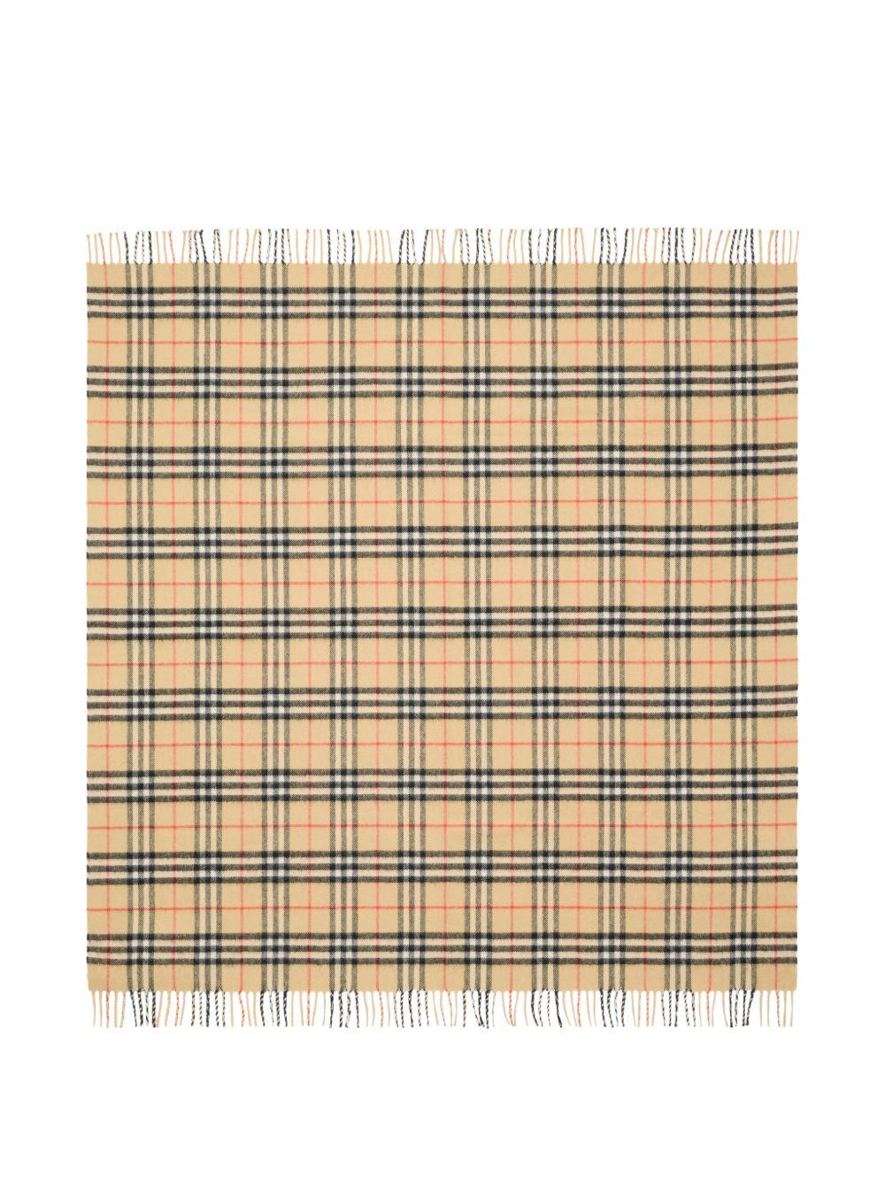 Check Wool Baby Blanket 8117406 B9368 BURBERRY KIDS
