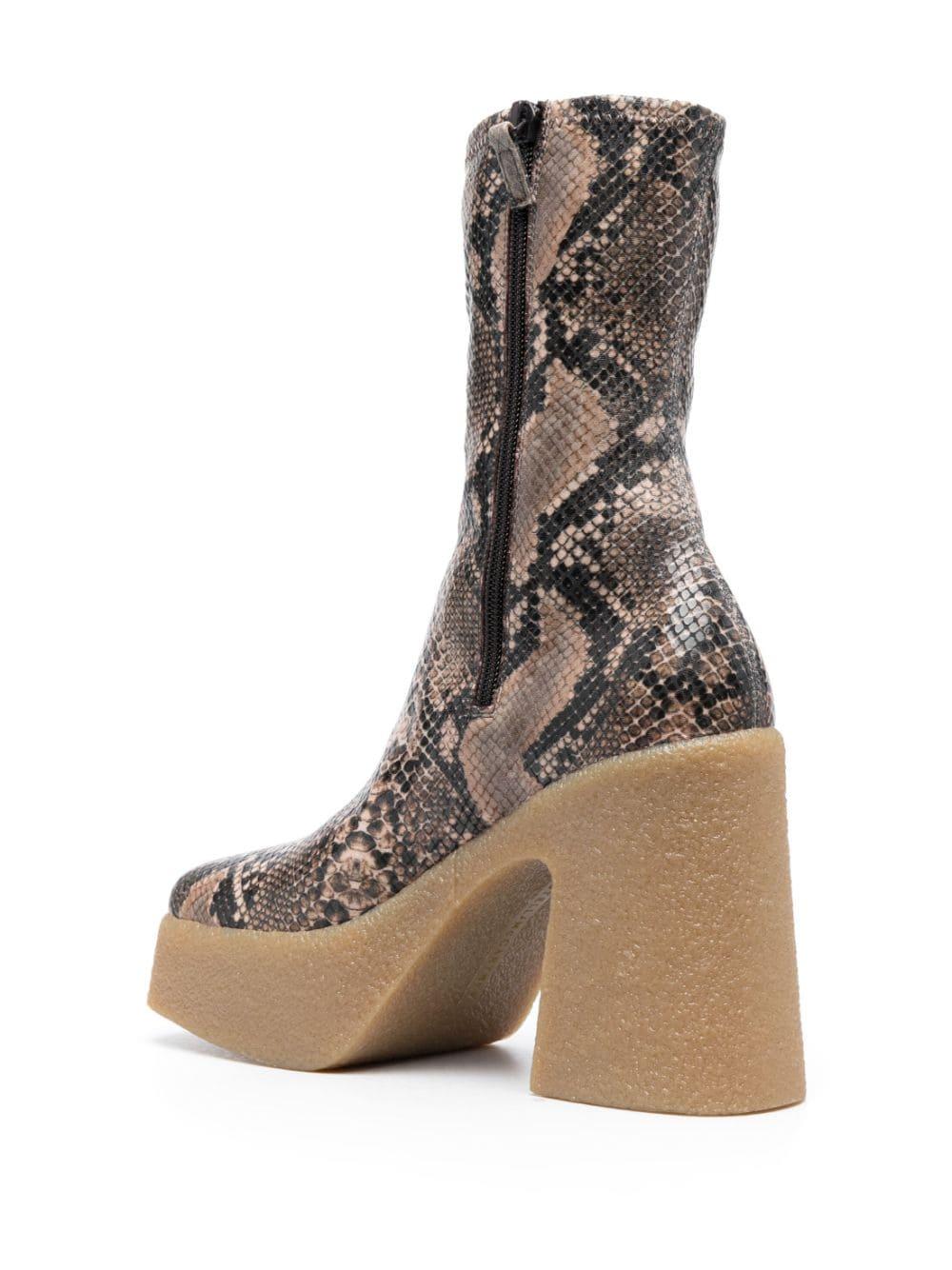 105mm snakeskin-effect ankle boots<BR/><BR/> 800252AP0180 2007 STELLA McCARTNEY