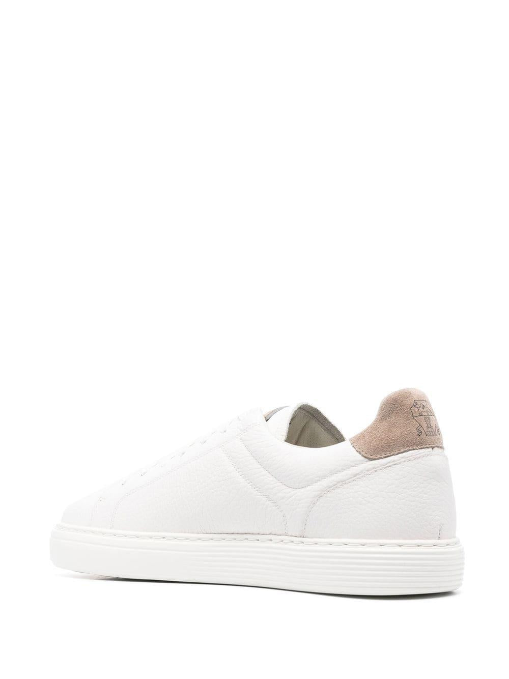 White panelled low-top sneakers MZUASBJ264 CE280 BRUNELLO CUCINELLI