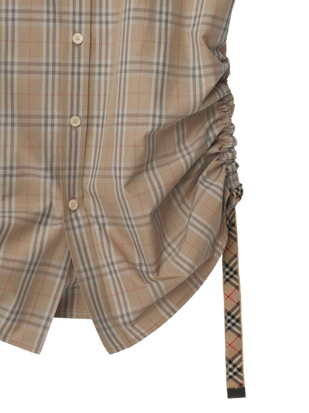 Checkered cotton shirt<BR/><BR/><BR/> 8107968 C2044 BURBERRY