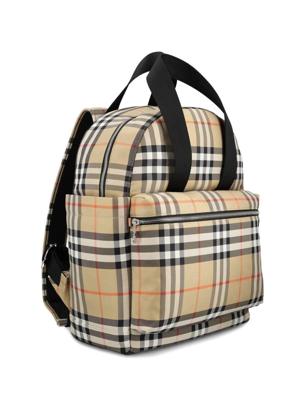 Iconic Changing Bag Print Backpack 8108441 B9368 BURBERRY KIDS