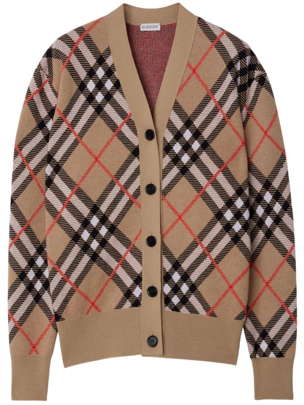 Check cardigan 8093491 B9368 BURBERRY