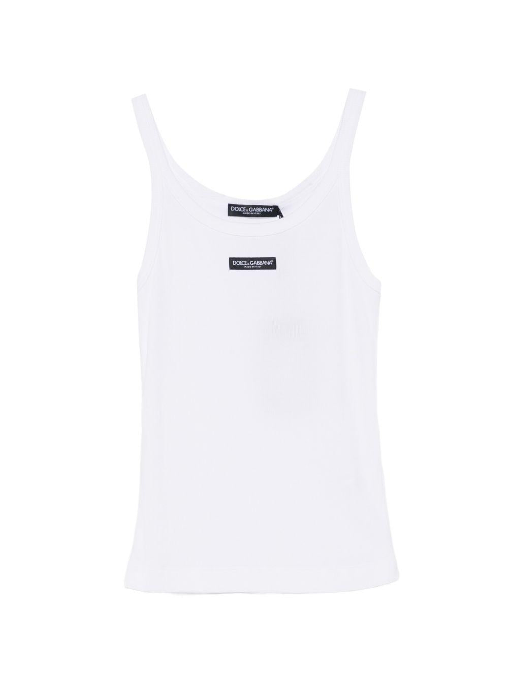Ribbed tank top F8W45T FU7AVW0800 DOLCE & GABBANA