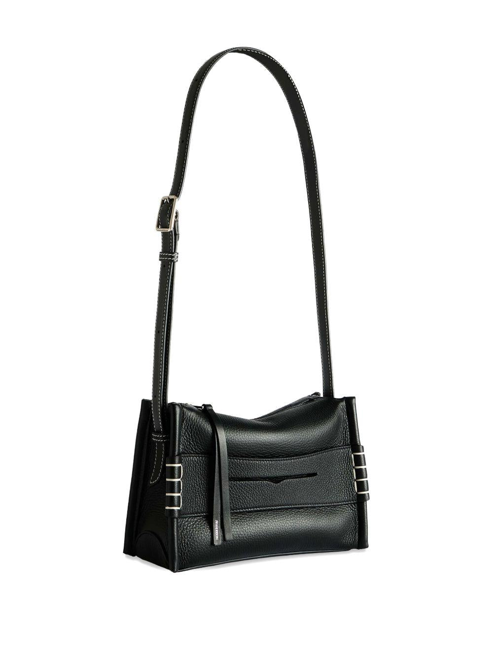 Small messenger loafer bag in chocolate brown leather HB0767 LA0377999 JW ANDERSON