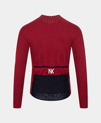 Merino cycling jersey IRMA DAHLIA CAFÉ DU CYCLISTE