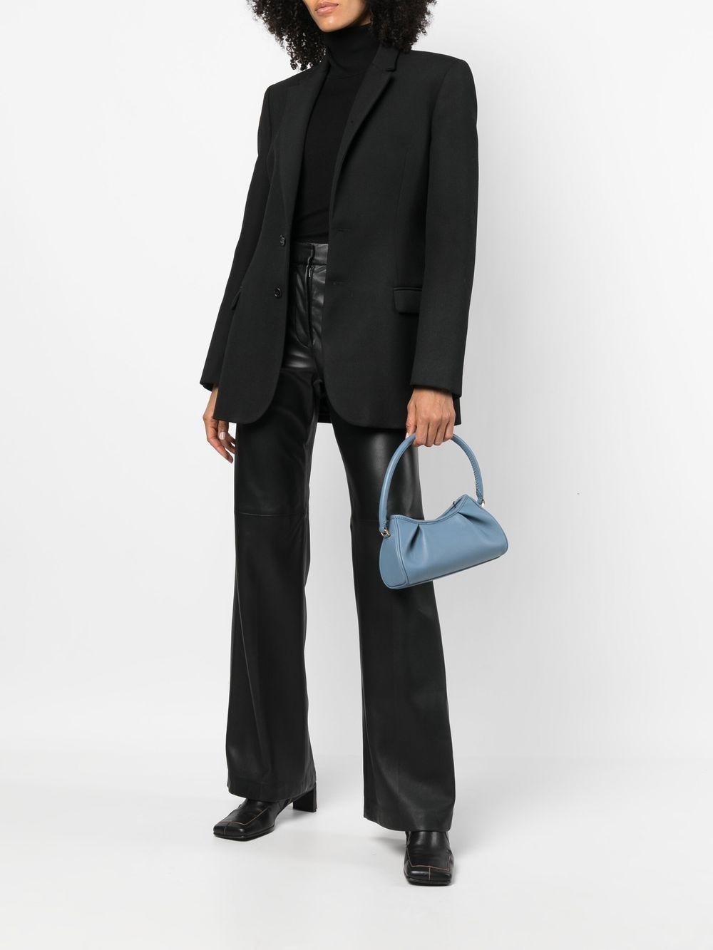 Deep blue Small Diple Bag SMALLDIMPLE LEATHER BLUEAZUR ELLEME