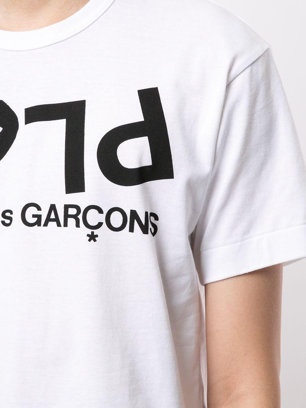 t-shirt stampa cuore P1T068 WHITE COMME des GARÇONS PLAY x Converse