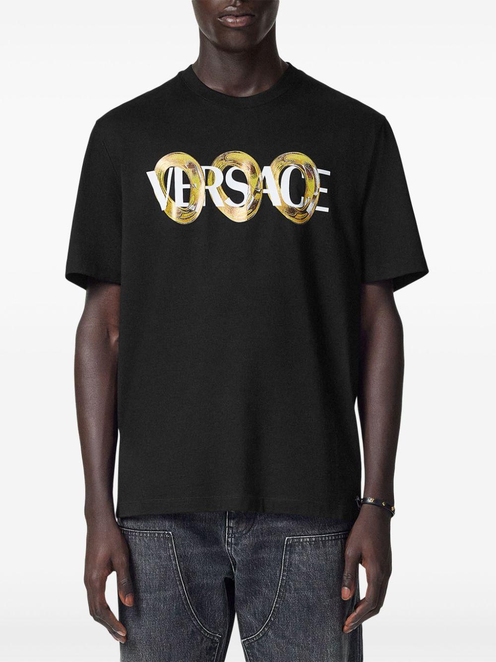Logo t-shirt<BR/><BR/><BR/> 1013302 1A134012B510 VERSACE