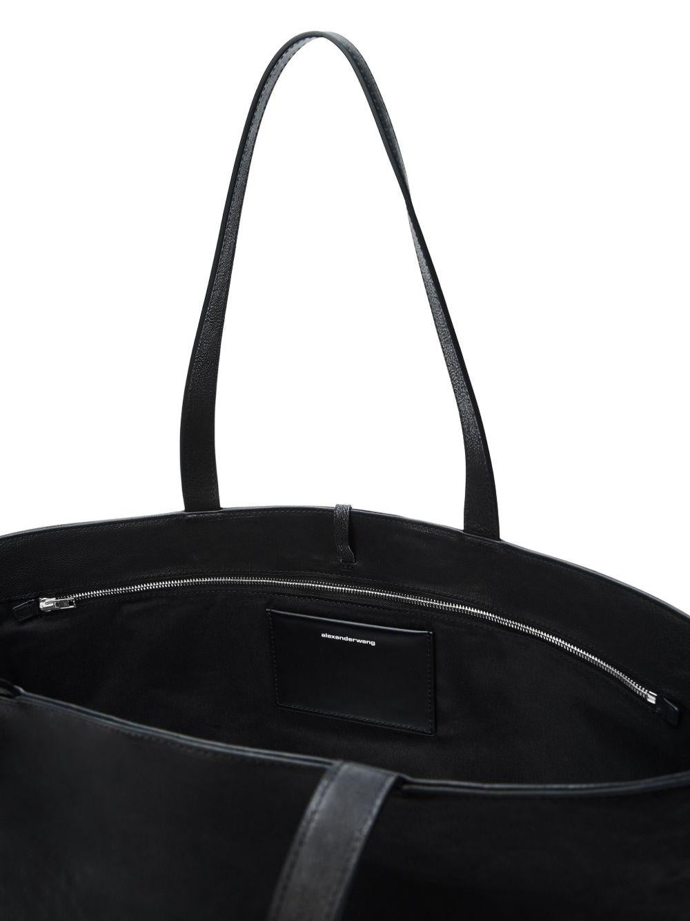 Leather Punch Tote<BR/> 20325T20L 001 ALEXANDER WANG