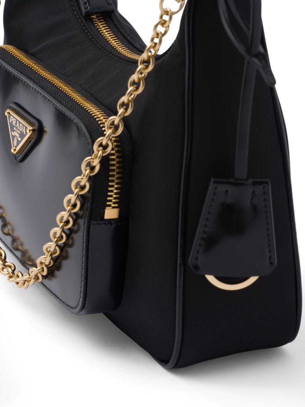 Triangle-logo shoulder bag<BR/><BR/><BR/> 1BC198 R789F0002 PRADA