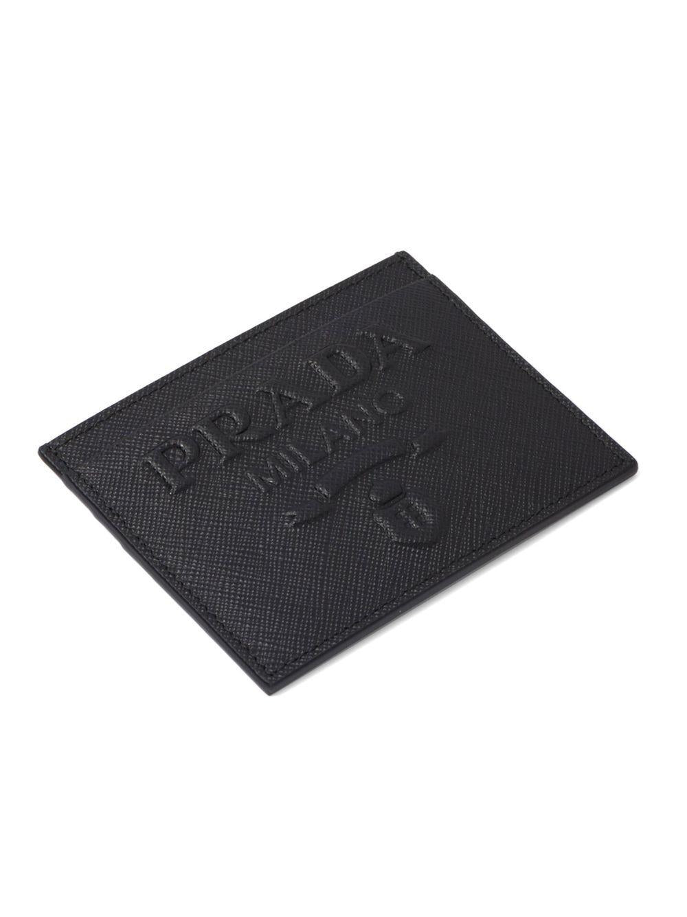 Saffiano credit card holder with logo 1MC025 2D1QF0002 PRADA