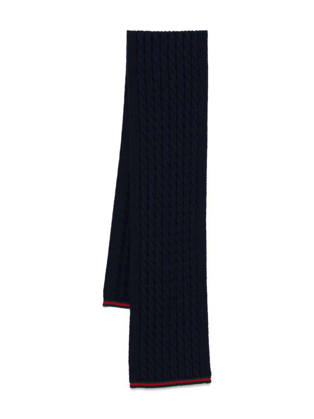 Scarf with woven pattern 828913 4K2069166 GUCCI KIDS