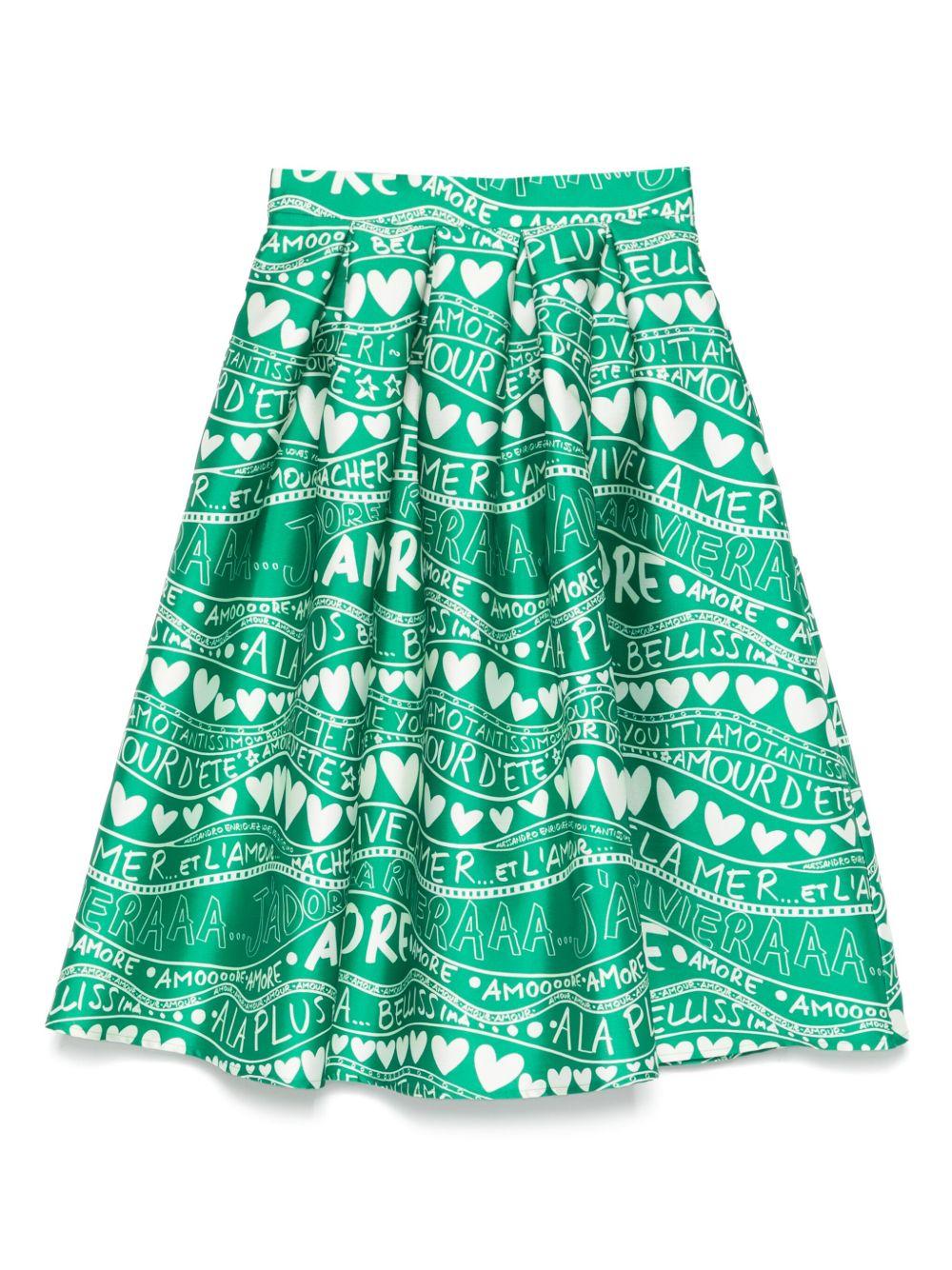 Midi skirt AE-SK01-DU 017ONDE ALESSANDRO ENRIQUEZ