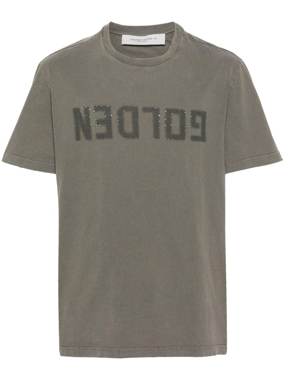 Logo-print cotton T-shirt GMP01220 P00067135479 GOLDEN GOOSE