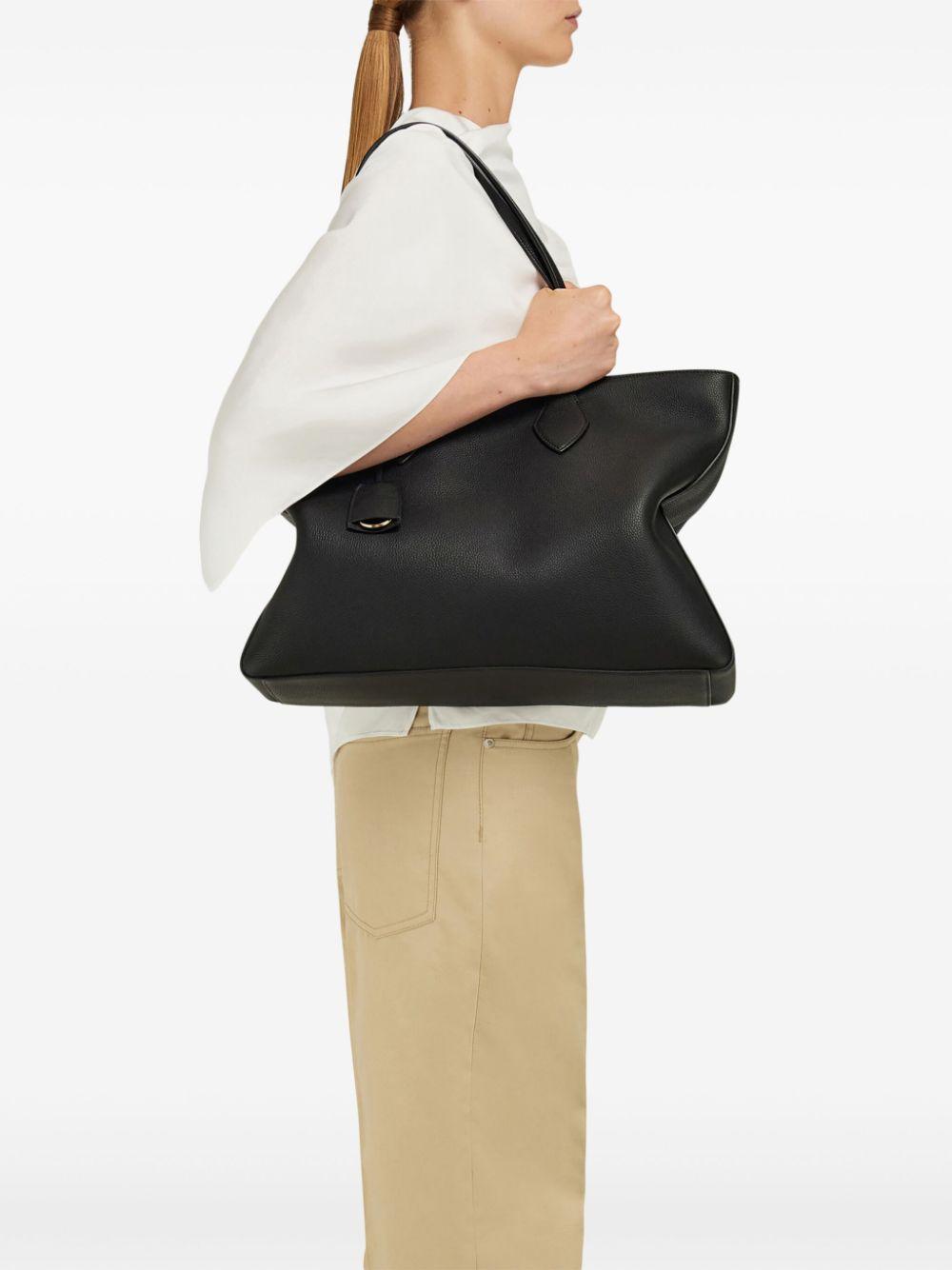Leather tote bag<BR/><BR/><BR/> STAR TOTE M 779336NERO FERRAGAMO